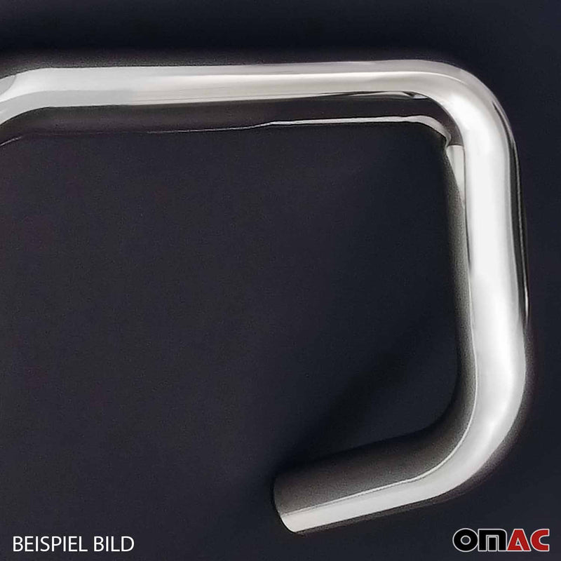 Frontbügel Frontschutzbügel für Nissan NP300 Navara 2016-2021 ø76mm Stahl Silber