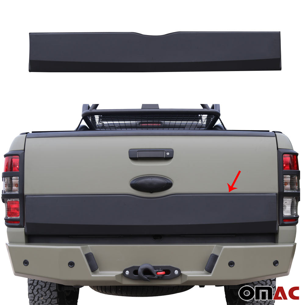Tailgate protection tailgate cover for Ford Ranger 2015-2024 ABS black