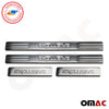 Door sills + loading sill protection for Dacia Duster 2010-2018 chrome stainless steel