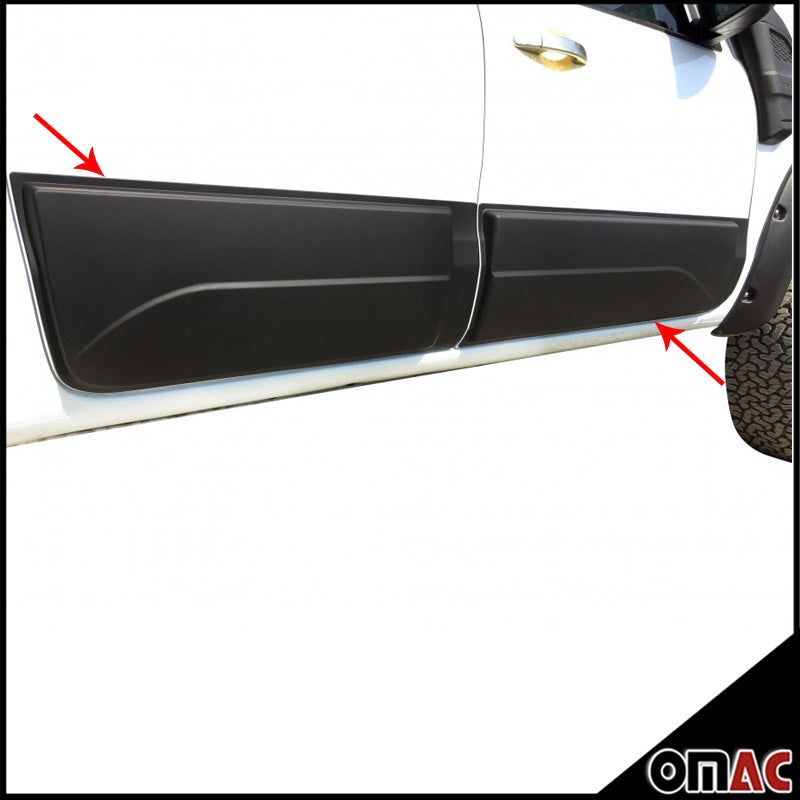 Türschutzleisten Seitenschutz 4x für Ford Ranger 2015-2021 ABS Schwarz 4tlg