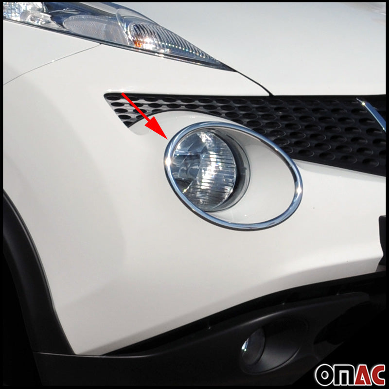 Headlight strips headlight cover for Nissan Juke 2014-2019 stainless steel 2 pieces