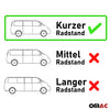 Sonnenschutzgardine MAß Gardine für Ford Transit Custom 2012-2023 Kurzer Schwarz