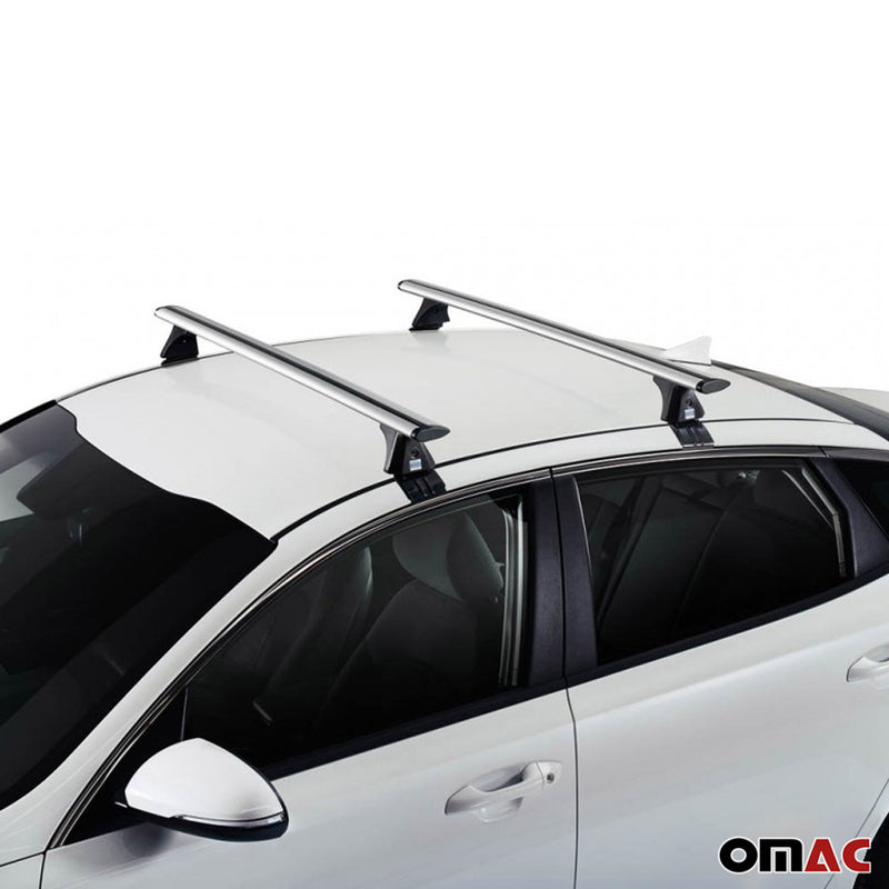 Dachreling + Dachträger SET für Subaru XV Impreza CRUZ Aluminium Silber 2tlg