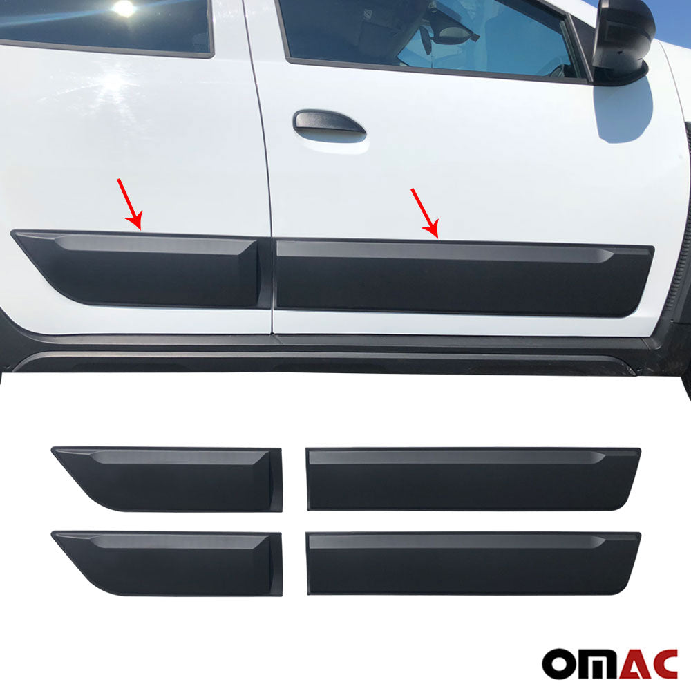 Door protection strips side protection 4x for Dacia Duster 2018-2021 ABS black 4 pieces