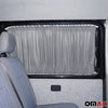 Gardinen Vorhänge für Ford Transit Custom 2012-24 Kurzer Doppelhecktür Grau 10x