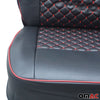 Sitzbezüge Schonbezüge für Ford Transit 2010-2013 Kunstleder Schwarz Rot 1tlg