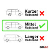 Gardine Sonnenschutz für VW Multivan Caravelle T5 2003-2015 Mittel Schwarz 10tlg