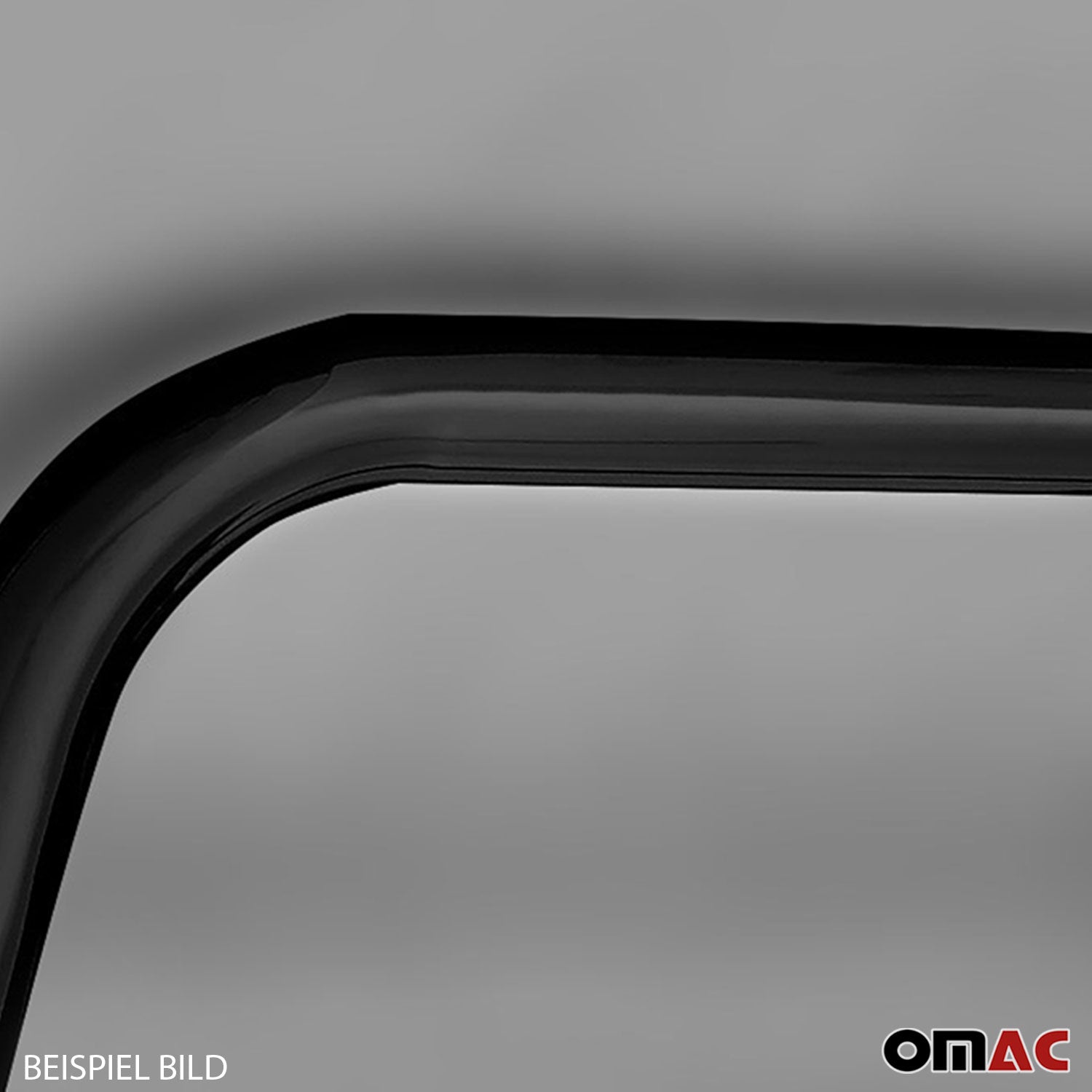 Stainless steel front guard for Opel Mokka X 2012-2022 black