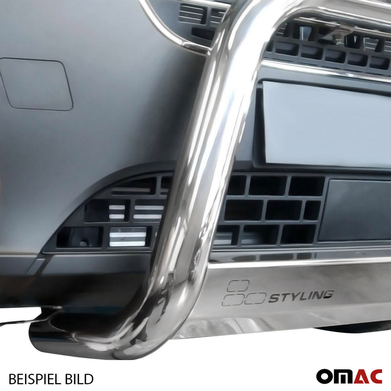 Edelstahl Frontbügel Frontschutzbügel für Opel Vivaro 2019-2021 Grau Ø 63 mm