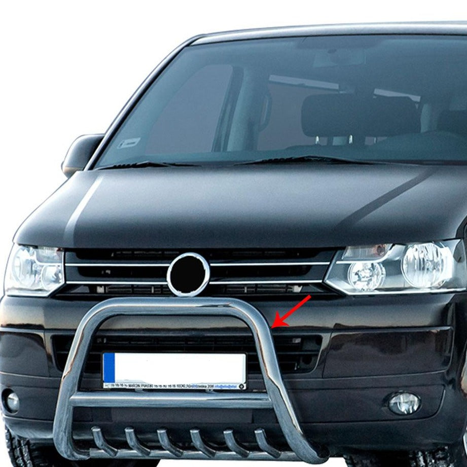Frontbügel Frontschutzbügel für VW Transporter T5 2003-2015 ABE Schutz Silber