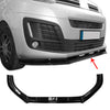 Front spoiler lip bumper splitter for Opel Vivaro & Zafira Life 2019-2024