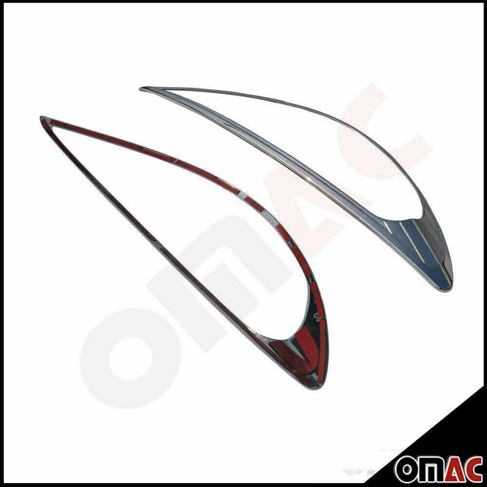 For Peugeot 207 headlight frame + taillight frame chrome ABS set 4-piece - Omac Shop GmbH
