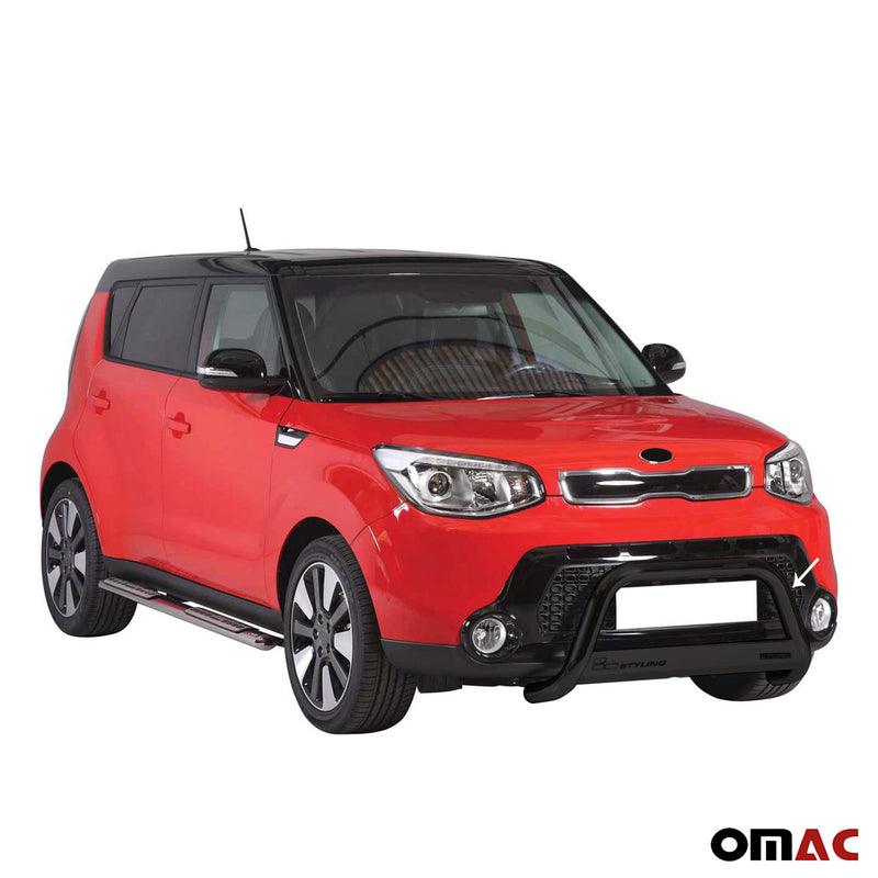 Frontbügel Frontschutzbügel für Kia Soul 2013-2017 ø63mm Stahl Schwarz Schutz