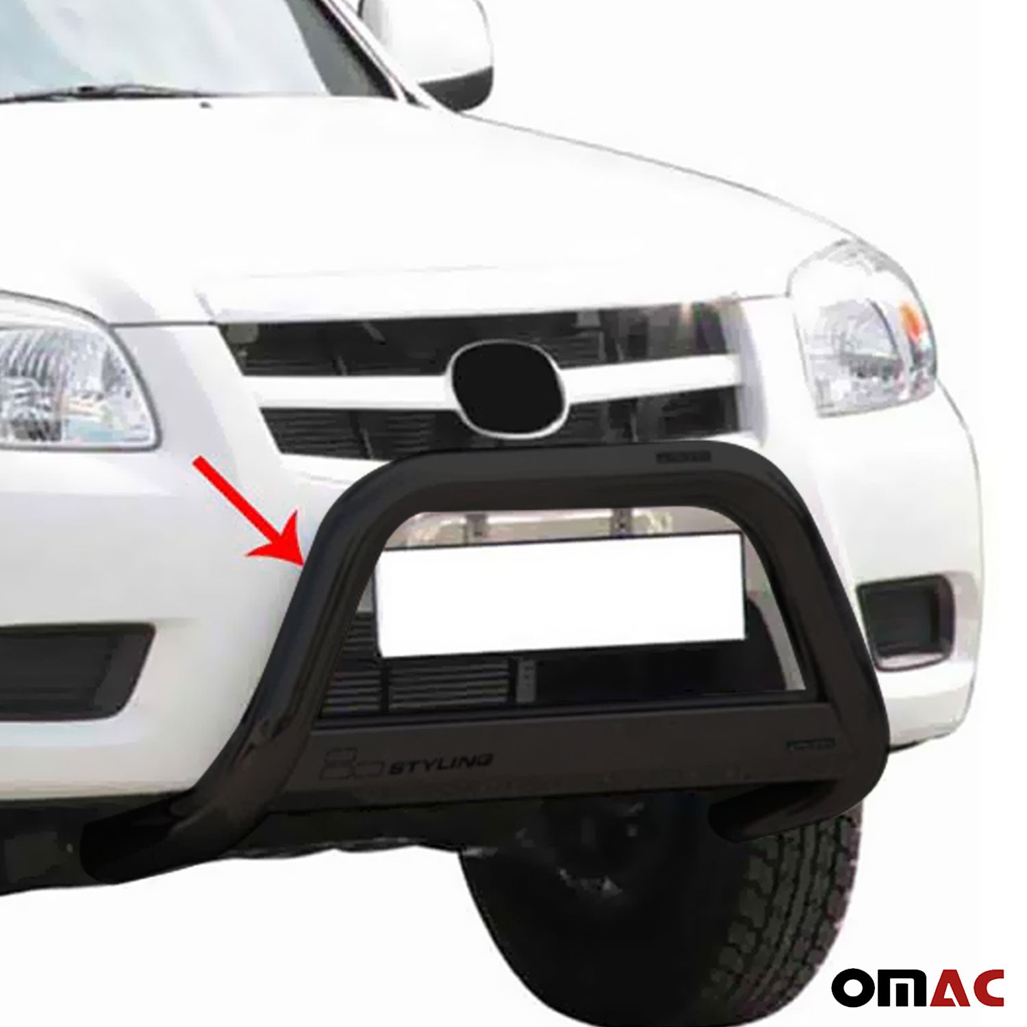 Frontbügel Frontschutzbügel für Mazda BT-50 2009-2012 ø63mm Stahl Schwarz Schutz