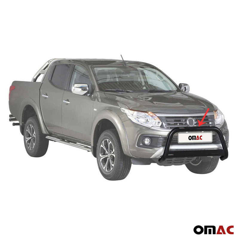 Frontbügel Frontschutzbügel für Fiat Fullback 2016-2019 ø63mm Stahl Schwarz