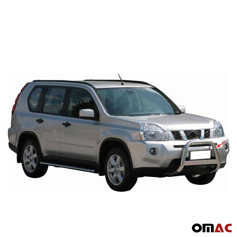 Frontbügel Frontschutzbügel für Nissan X-Trail 2007-2010 ø63mm Stahl Silber