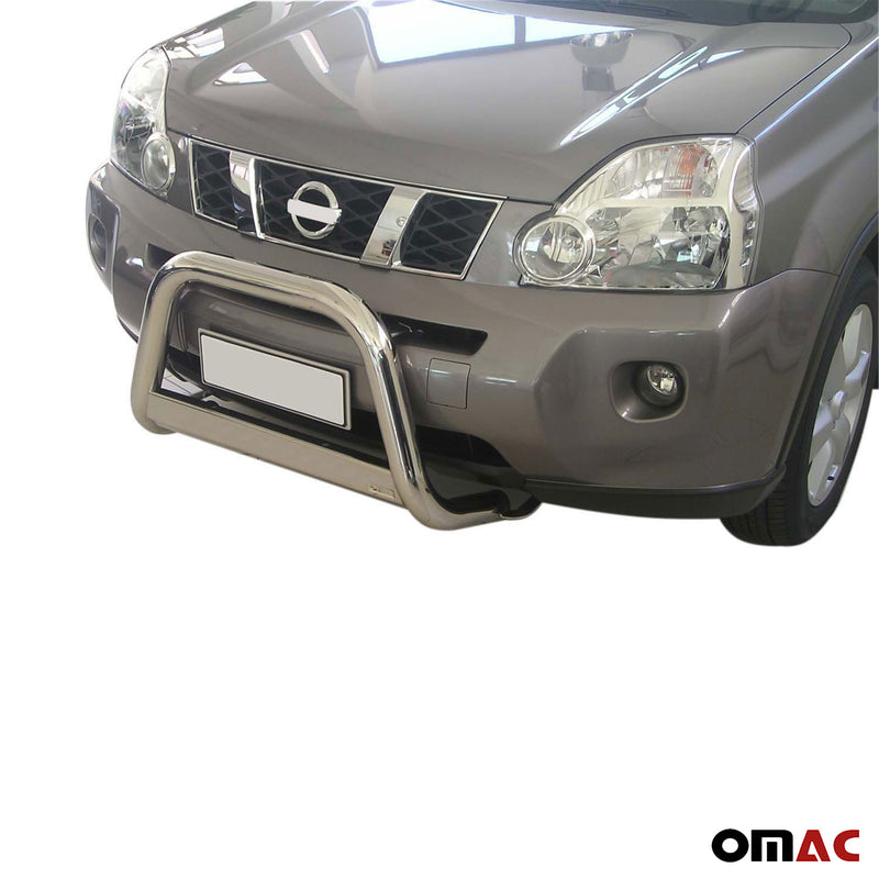 Frontbügel Frontschutzbügel für Nissan X-Trail 2007-2010 ø63mm Stahl Silber