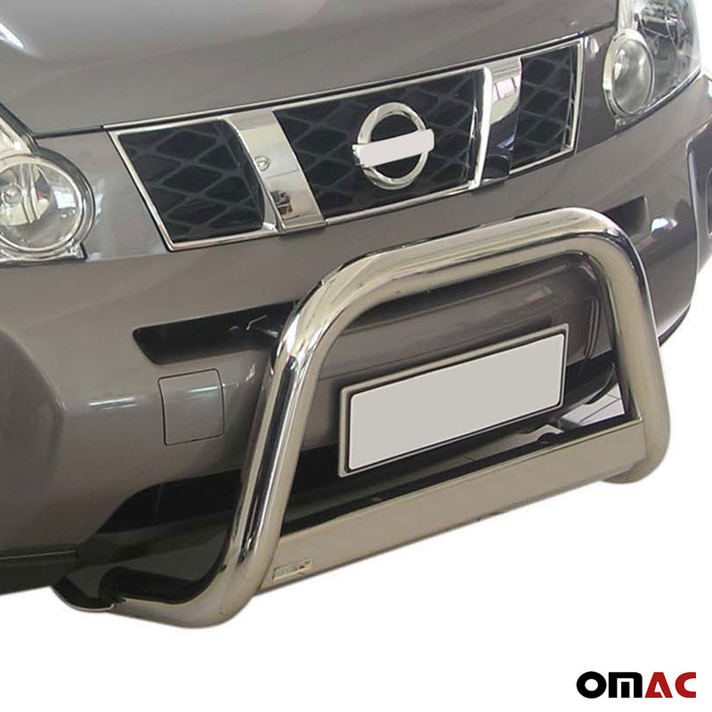 Frontbügel Frontschutzbügel für Nissan X-Trail 2007-2010 ø63mm Stahl Silber