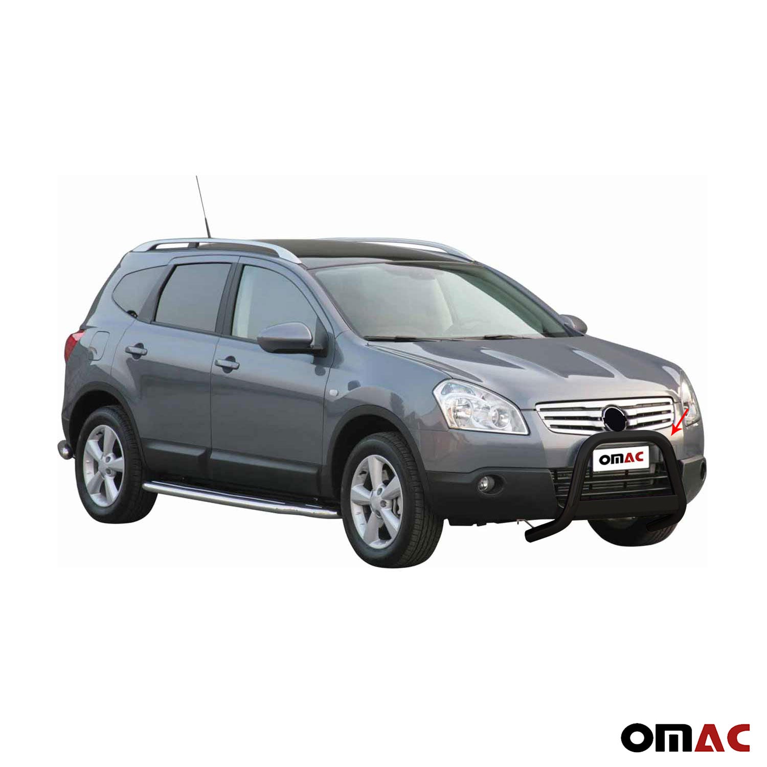 Frontbügel Frontschutzbügel für Nissan Qashqai +2 2008-2013 ø63mm Stahl Schwarz