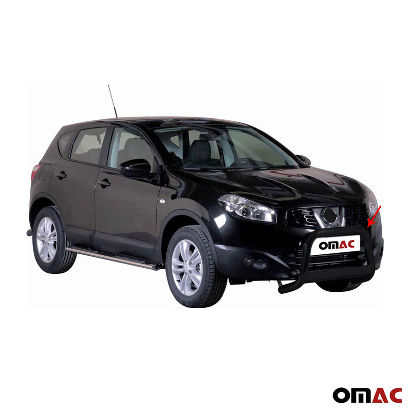 Frontbügel Frontschutzbügel für Nissan Qashqai 2010-2013 ø63mm Stahl Schwarz