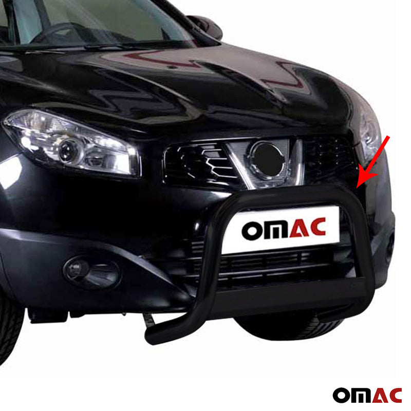 Frontbügel Frontschutzbügel für Nissan Qashqai 2010-2013 ø63mm Stahl Schwarz
