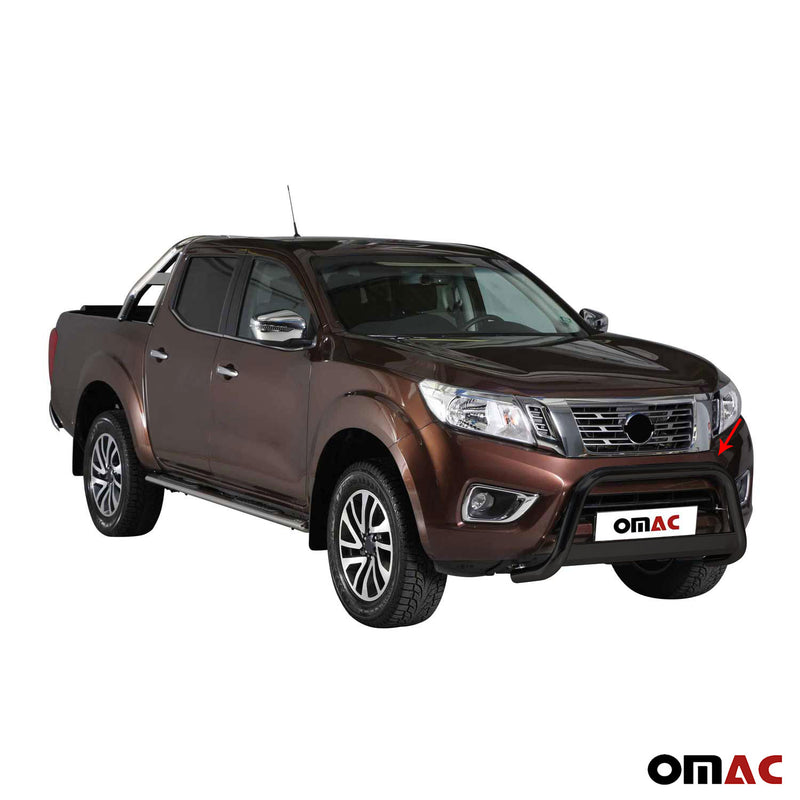 Frontbügel Frontschutzbügel für Nissan NP300 Navara 2016-2021 ø63 Stahl Schwarz