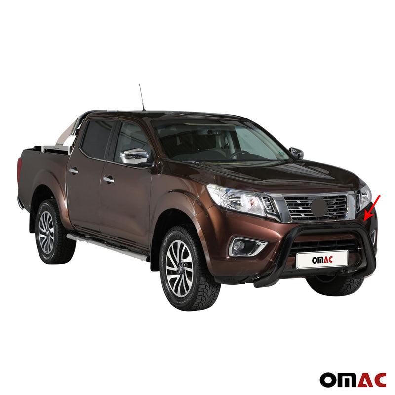 Frontbügel Frontschutzbügel für Nissan NP300 Navara 2016-2021 ø76 Stahl Schwarz