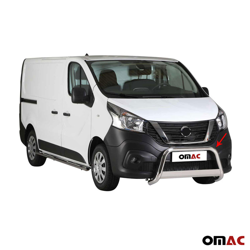 Frontbügel Frontschutzbügel für Nissan NV300 2016-2021 ø63mm Stahl Silber Schutz