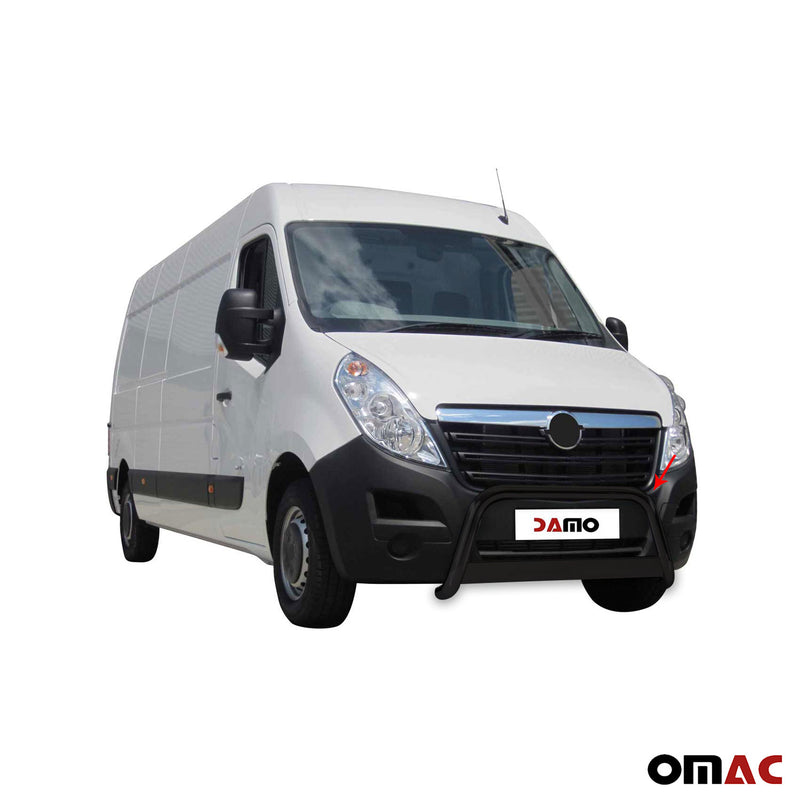 Frontbügel Frontschutzbügel für Opel Movano 2010-2021 ø63mm Stahl Schwarz Schutz