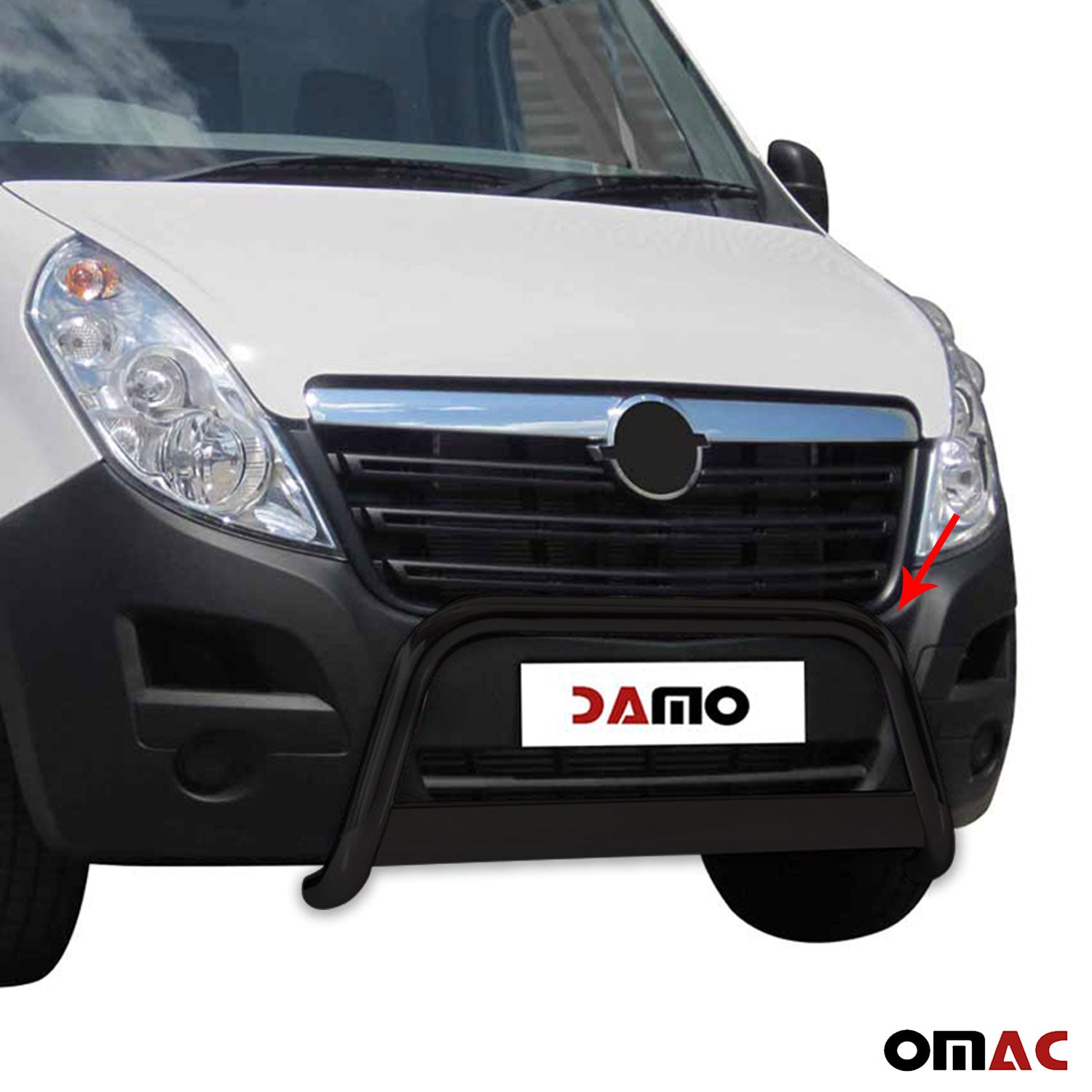 Frontbügel Frontschutzbügel für Opel Movano 2010-2021 ø63mm Stahl Schwarz Schutz