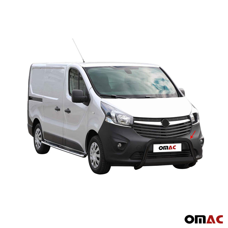 Frontbügel Frontschutzbügel für Opel Vivaro 2014-2018 ø63mm Stahl Schwarz Schutz