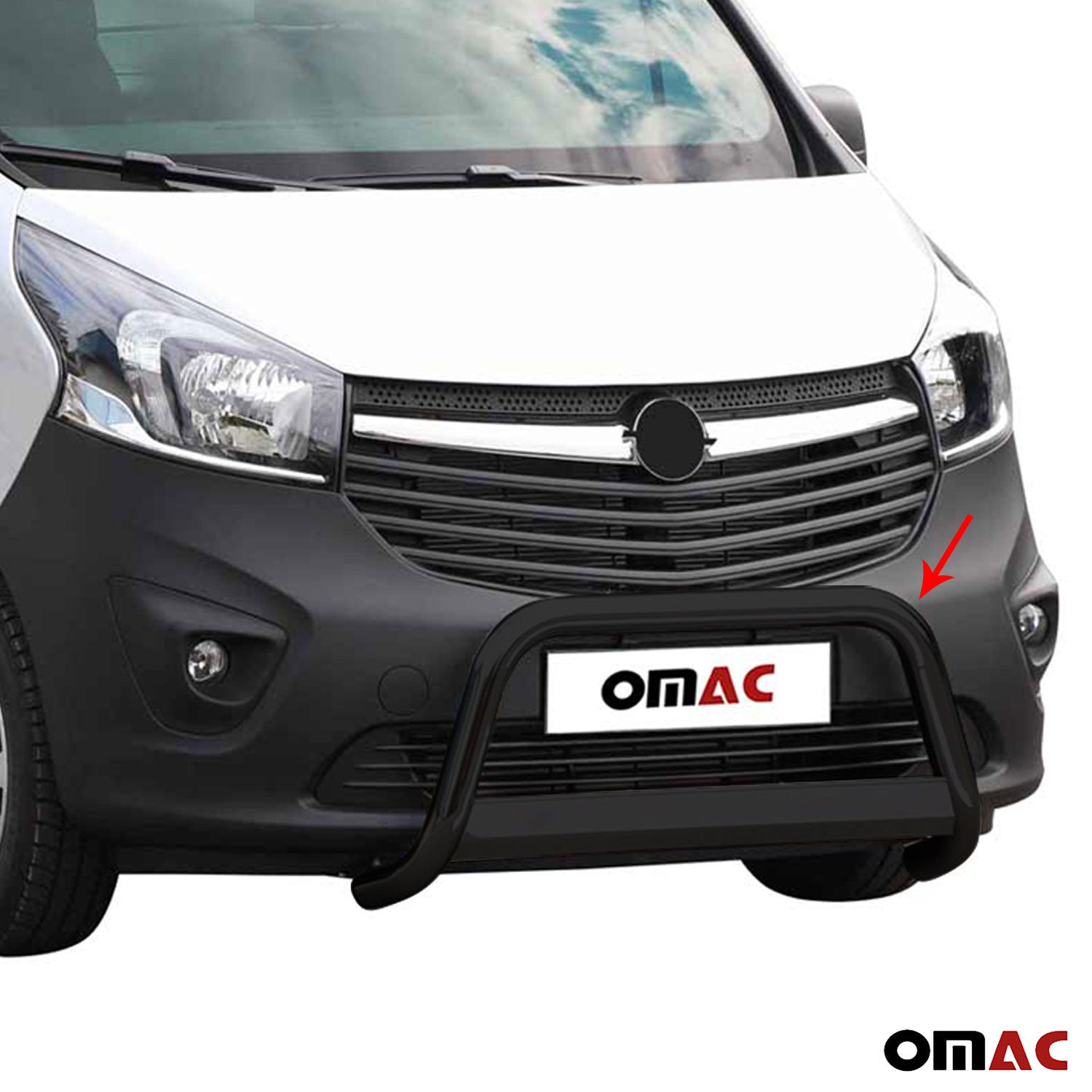 Frontbügel Frontschutzbügel für Opel Vivaro 2014-2019 ø63mm Stahl Schwarz Schutz