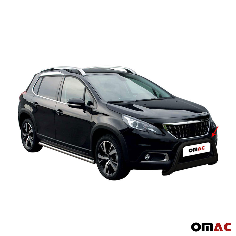 Frontbügel Frontschutzbügel für Peugeot 2008 2016-2019 ø63mm Stahl Schwarz