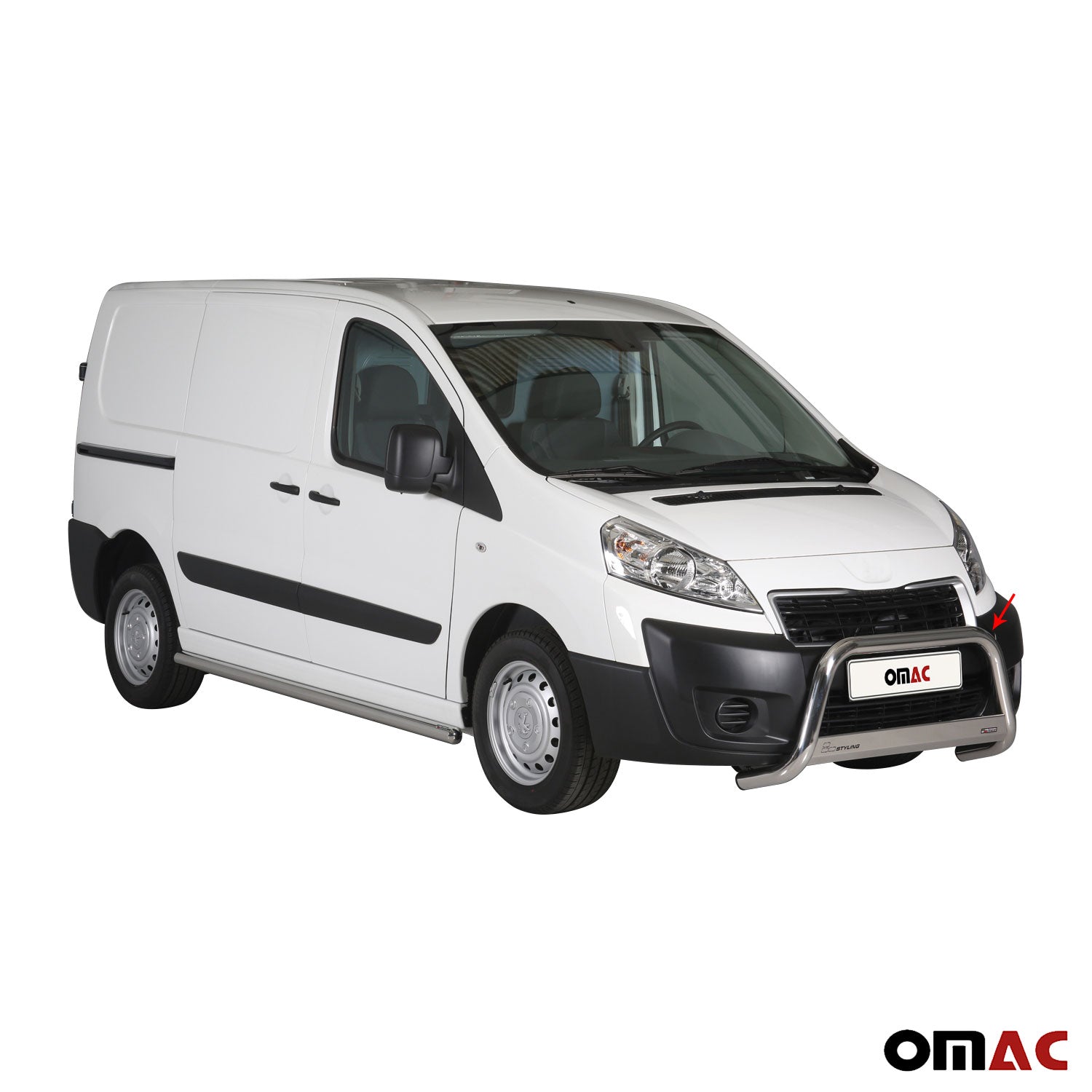Frontbügel Frontschutzbügel für Peugeot Expert 2013-2016 ø63mm Stahl Silber