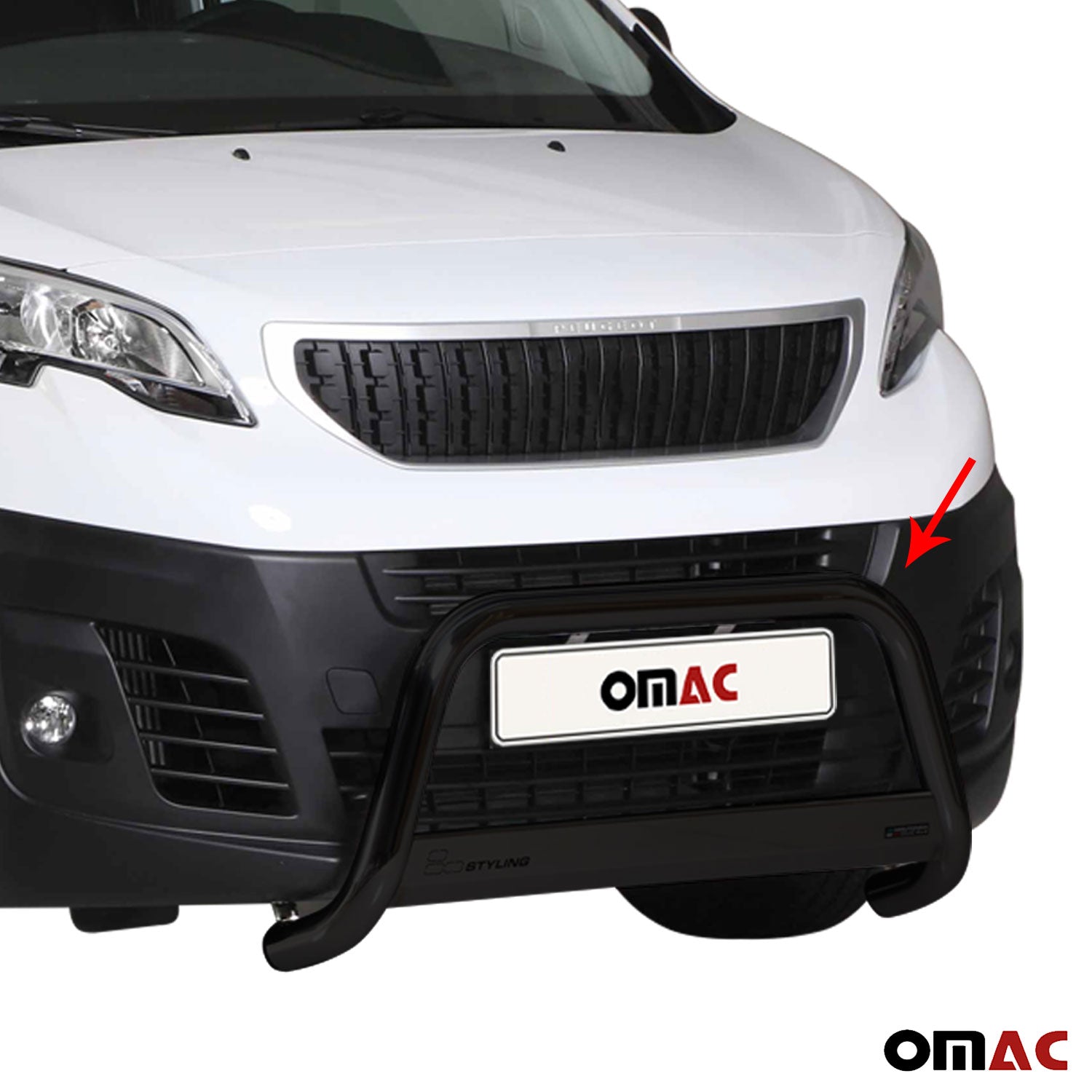 Frontbügel Frontschutzbügel für Peugeot Expert 2016-2026 ø63mm Stahl Schwarz