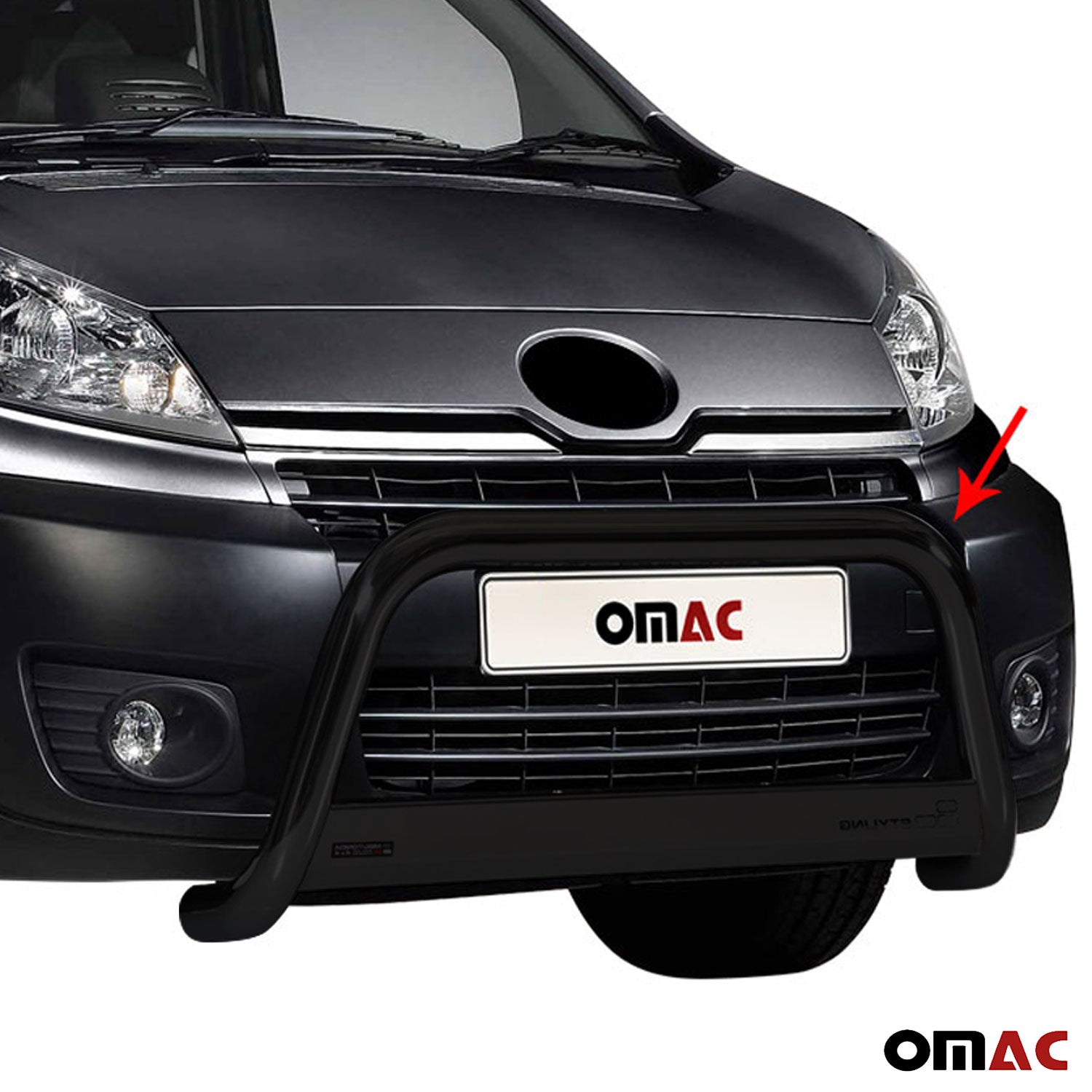 Frontbügel Frontschutzbügel für Toyota Proace 2013-2016 ø63mm Schwarz Stahl