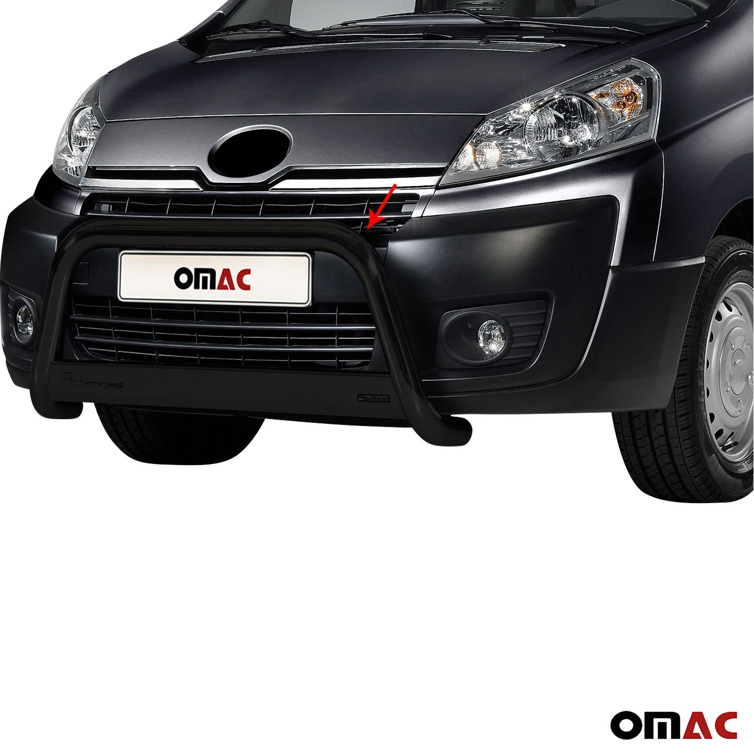 Frontbügel Frontschutzbügel für Toyota Proace 2013-2016 ø63mm Schwarz Stahl