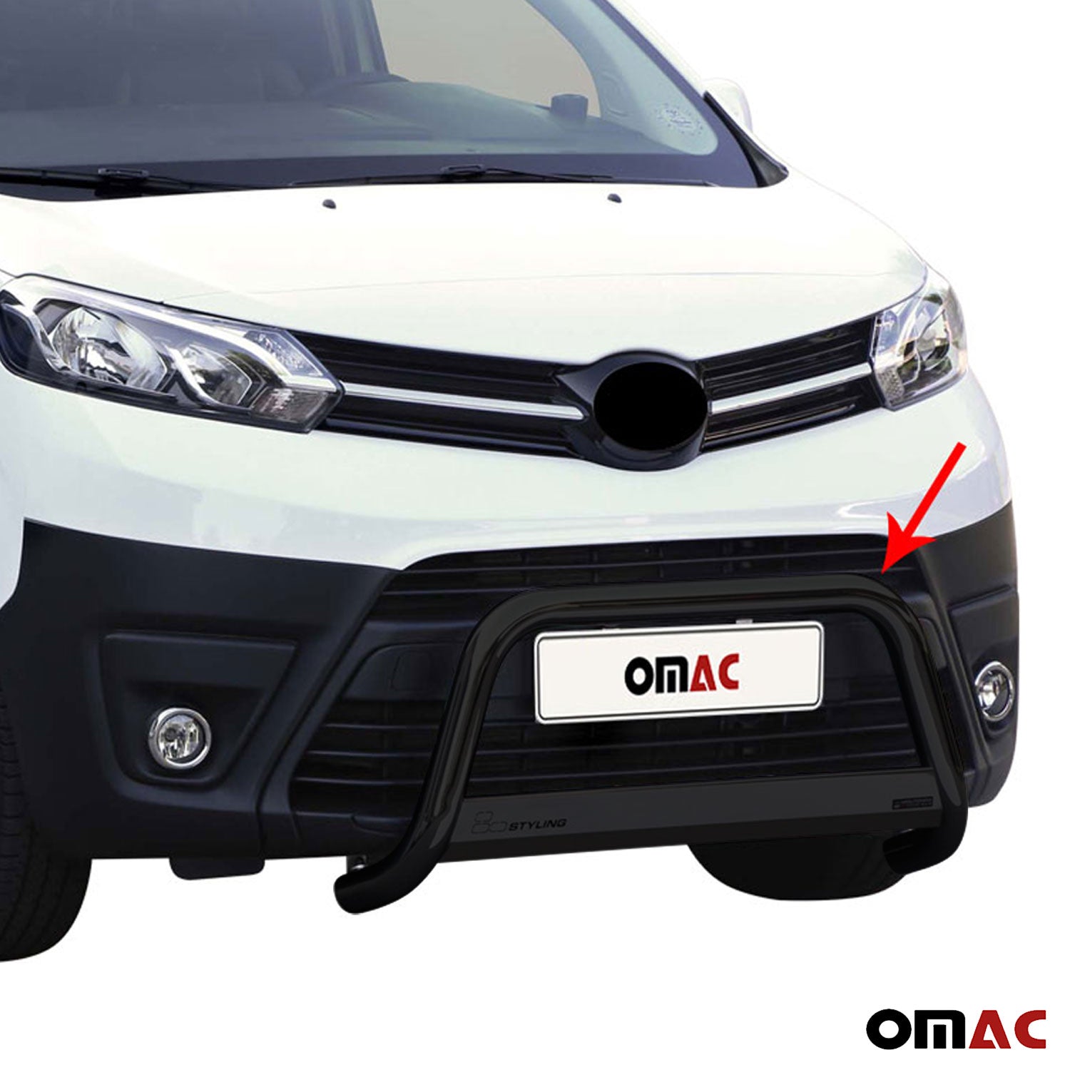 Frontbügel Frontschutzbügel für Toyota Proace 2016-2019 ø63mm Schwarz Schutz
