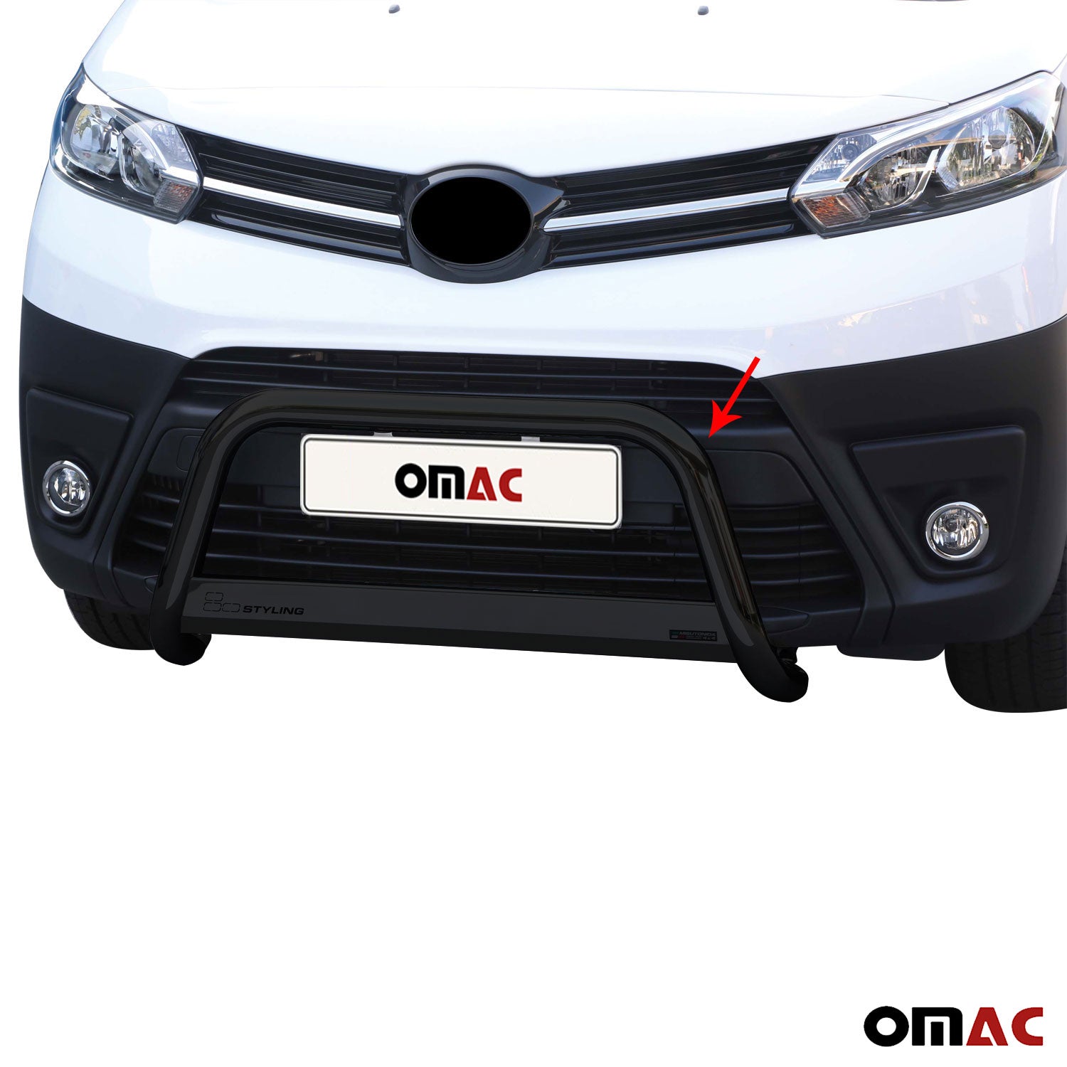 Frontbügel Frontschutzbügel für Toyota Proace 2016-2019 ø63mm Schwarz Schutz