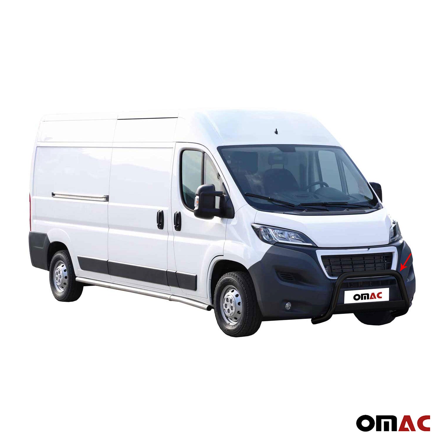 Frontbügel Frontschutzbügel für Peugeot Boxer 2014-2023 ø63mm Schwarz Schutz