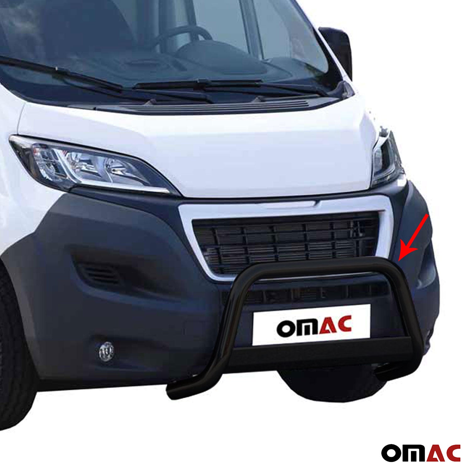 Frontbügel Frontschutzbügel für Peugeot Boxer 2014-2023 ø63mm Schwarz Schutz