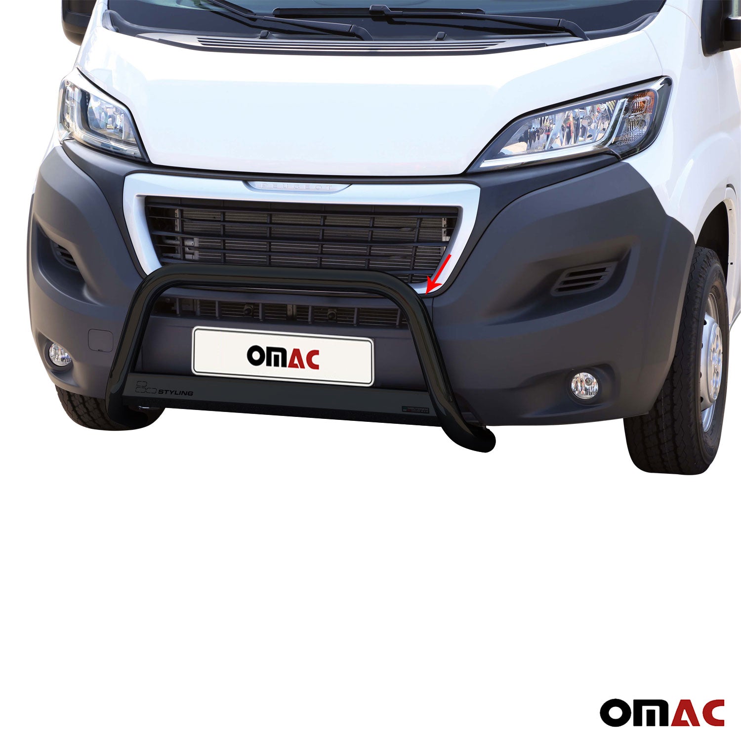 Frontbügel Frontschutzbügel für Peugeot Boxer 2014-2023 ø63mm Schwarz Schutz