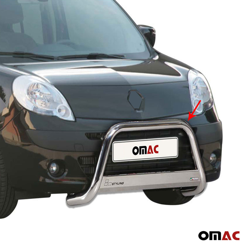 Frontbügel Frontschutzbügel für Renault Kangoo 2008-2013 ø63mm Stahl Silber