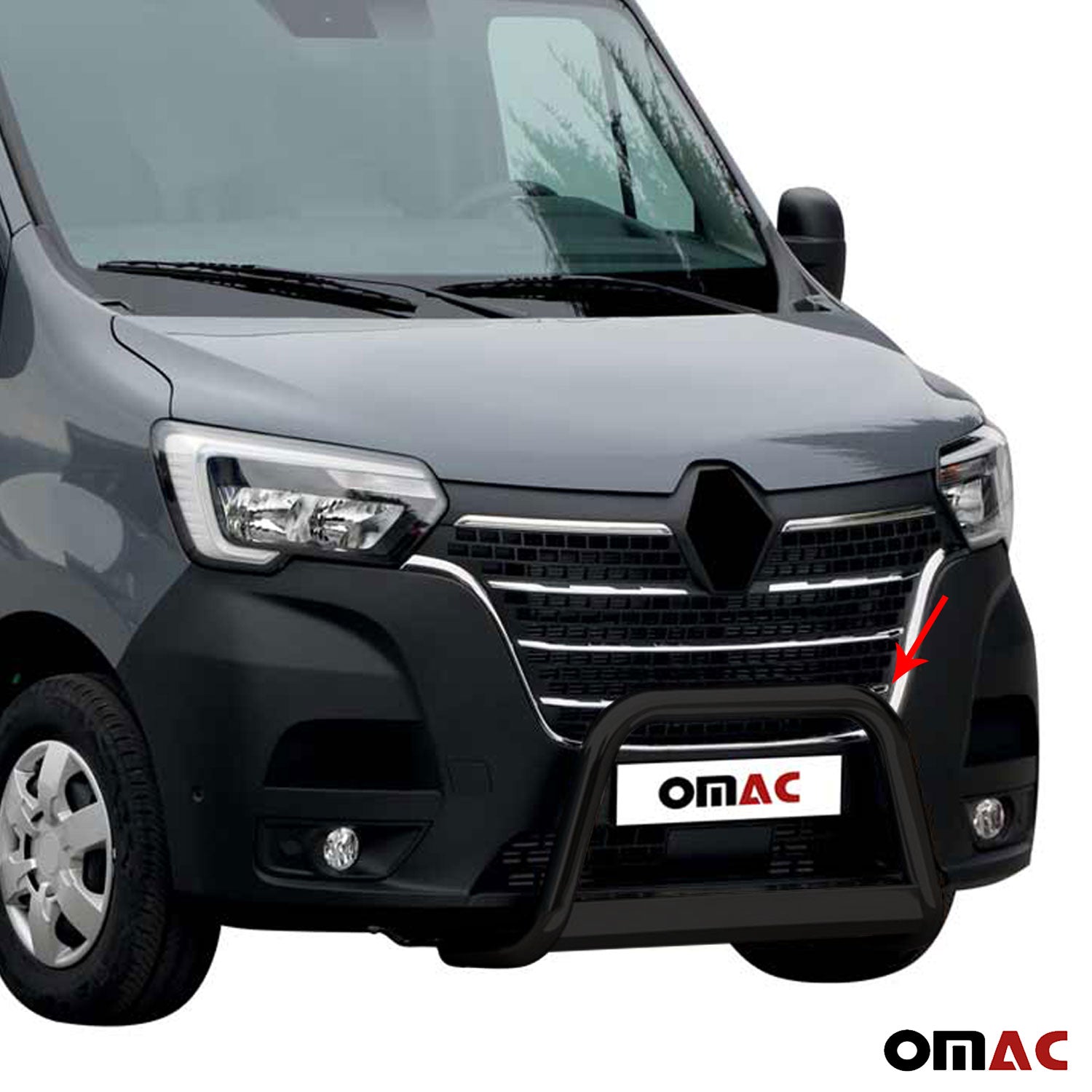 Frontbügel Frontschutzbügel für Renault Master 2019-2023 ø63mm Stahl Schwarz