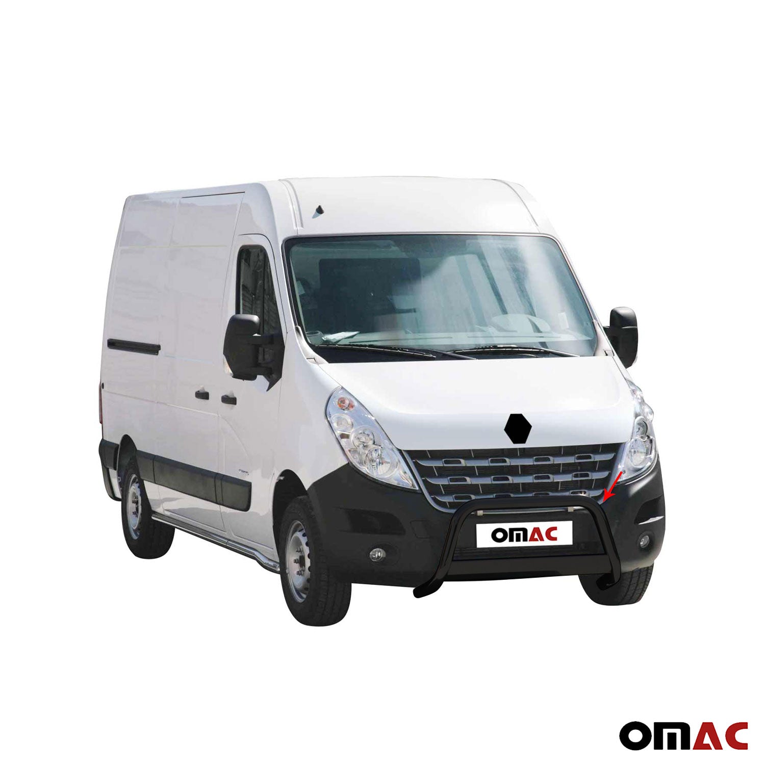 Frontbügel Frontschutzbügel für Renault Master 2010-2018 ø63mm Stahl Schwarz