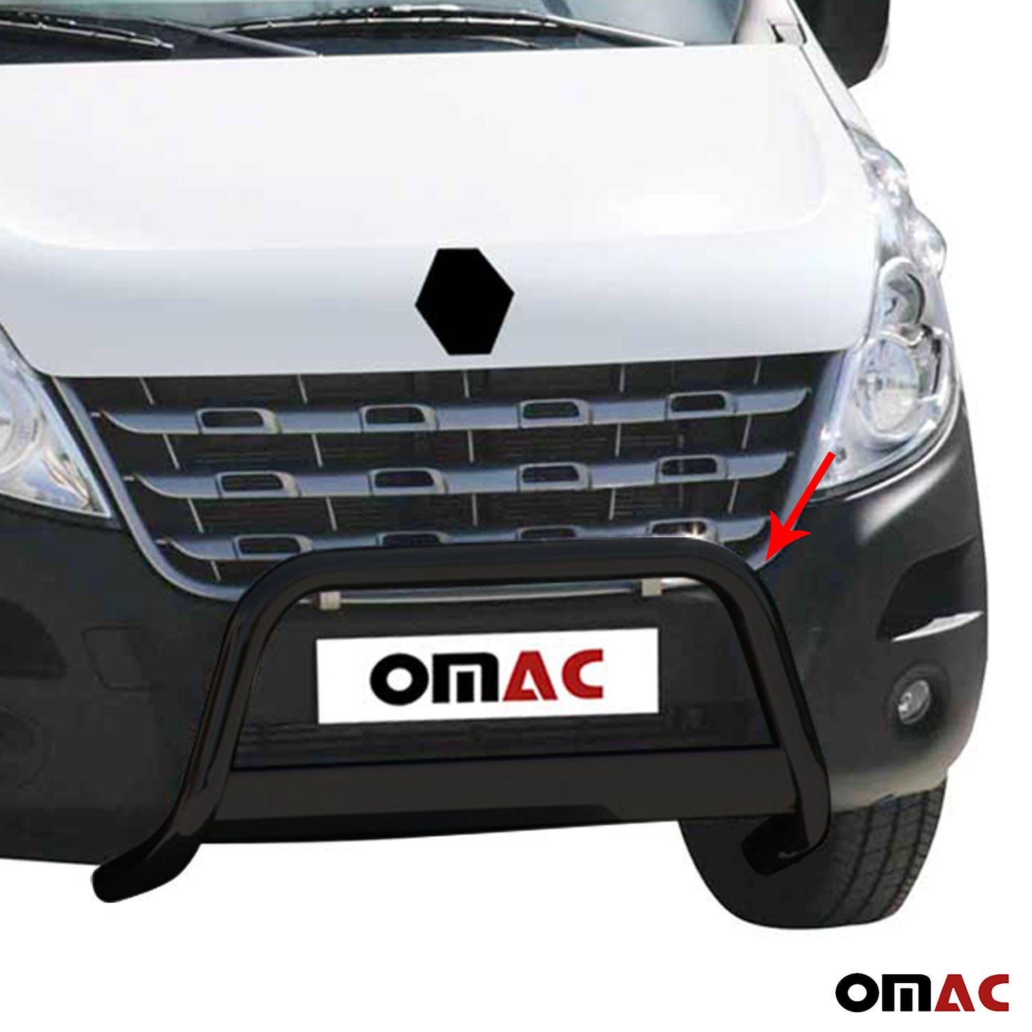 Frontbügel Frontschutzbügel für Renault Master 2010-2018 ø63mm Stahl Schwarz