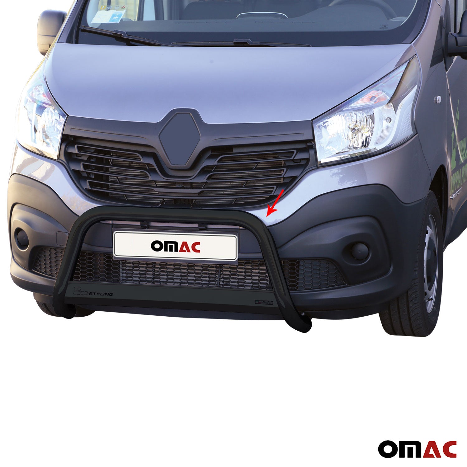 Frontbügel Frontschutzbügel für Renault Trafic 2014-2019 ø63mm Stahl Schwarz