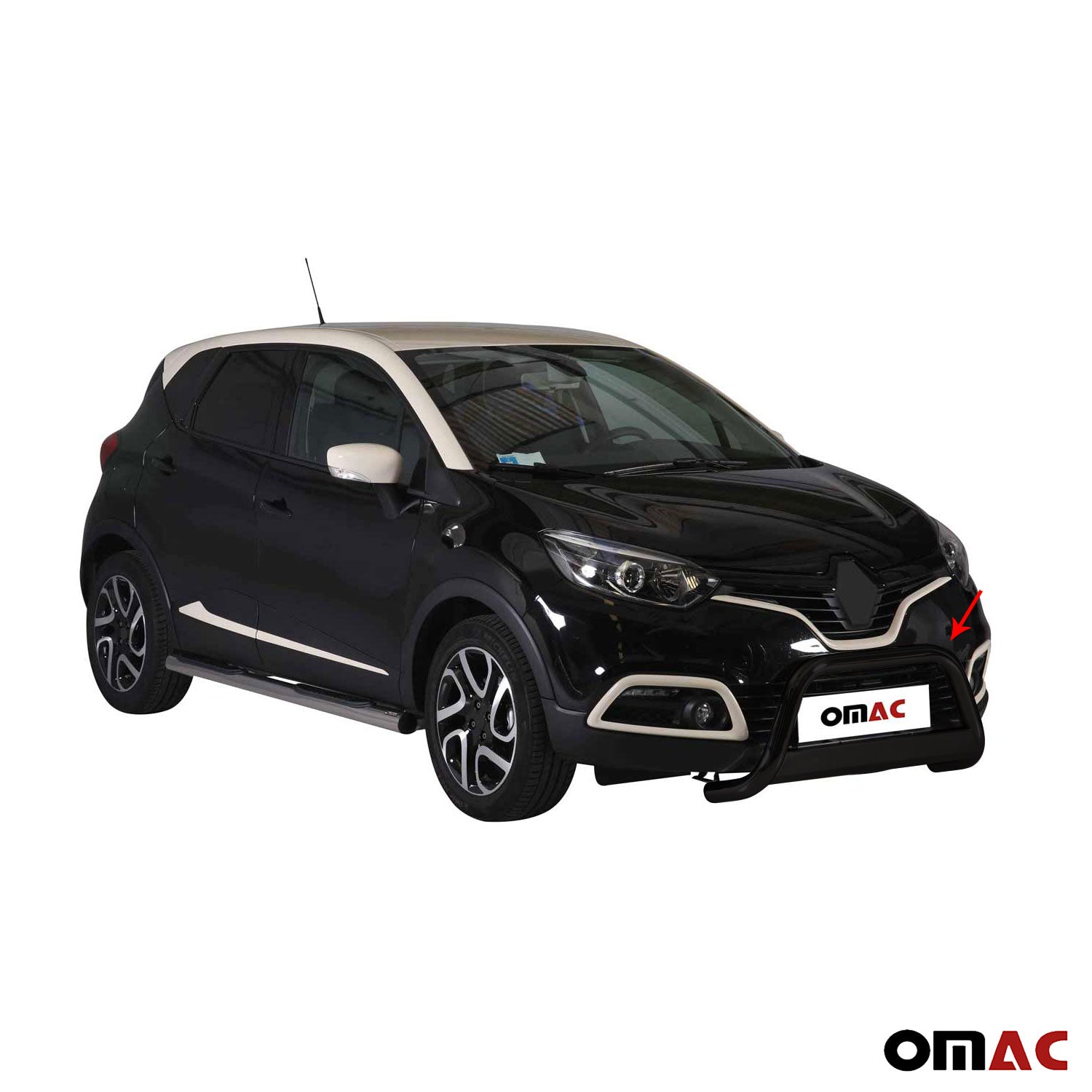 Frontbügel Frontschutzbügel für Renault Captur 2013-2017 ø63mm Stahl Schwarz