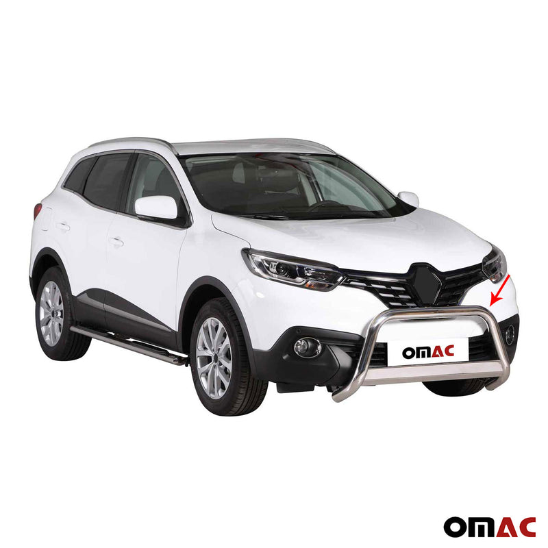 Frontbügel Frontschutzbügel für Renault Kadjar 2015-2018 ø63mm Stahl Silber