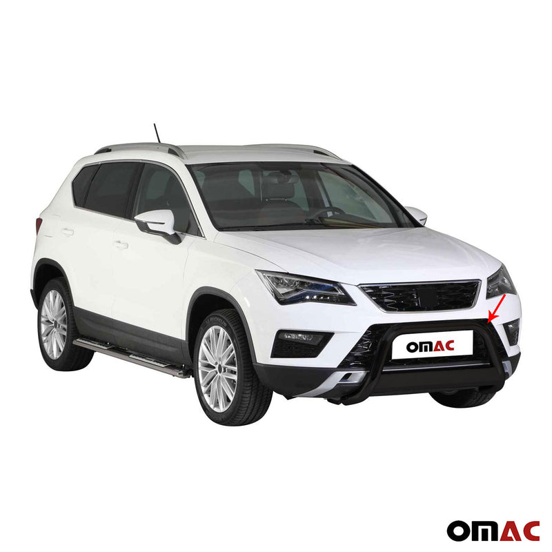 Frontbügel Frontschutzbügel für Seat Ateca 2016-2020 ø63mm Stahl Schwarz Schutz